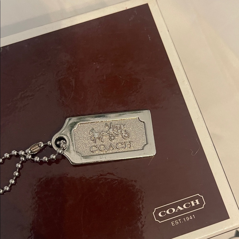 Coach Metallic Tag Keychain - Picture 4 of 4
